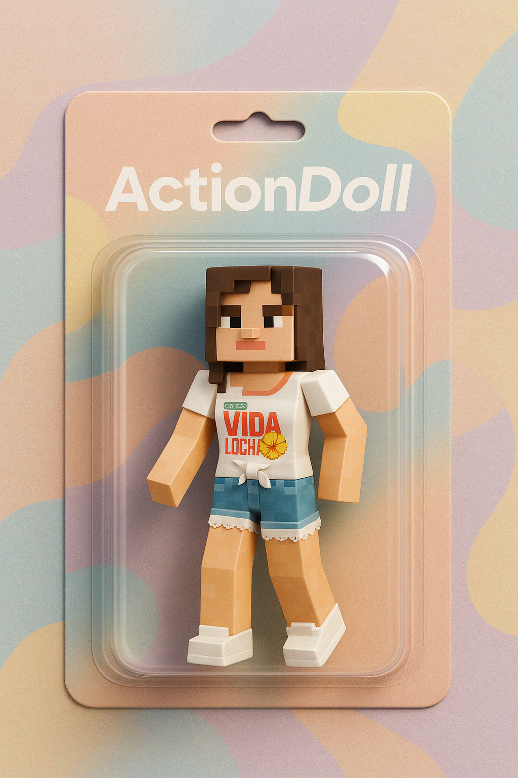 Custom Action Figure About You - Minecraft Style